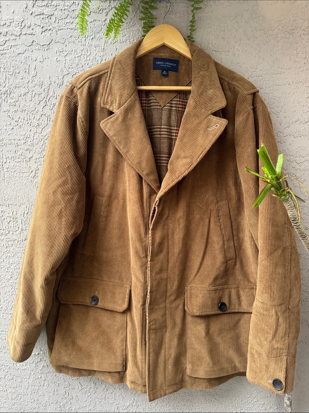 Daniel Cremieux Collection Brown Corduroy Field Jacket